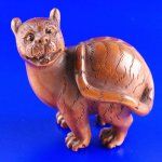 Handicraft Boxwood Netsuke Wood Carving Wild Animal