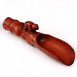 Hand Carved Boxwood Tea & Coffee Scoop Carving Monkey