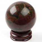 40mm Round Picasso Jasper Gem Stone Sphere Ball Display