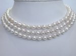 dann004 Massive Baroque Akoya Pearl Necklace 8.5mm 50"