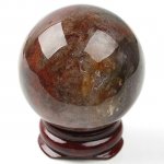 40mm Indian Agate Stone Sphere Ball Display Ornament