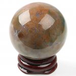 Indian Agate Gem Sphere Ball Crystal Display Decoration