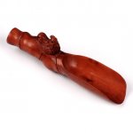 Hand Carved Art Boxwood Tea & Coffee Scoop Carving Cock