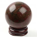 Picasso Jasper Gem Stone Sphere Ball Display Ornament