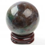 40mm Round Indian Agate Gem Stone Sphere Ball Display