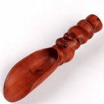 Hand Carved Boxwood Tea & Coffee Scoop Carving Snake