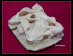 adb0729 Fine Genuine Mammoth Ivory Netsuke Mouse Earthnut
