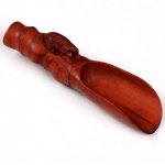 Carved Craftwork Boxwood Tea & Coffee Scoop Carving Dog