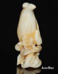 aeb0510 Hand Carved Hippo Ivory Carving Snuff Bottle Fruit