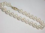 dabb001 Sea Water Akoya Pearl Bracelet 7.5mm 14K Y Gold