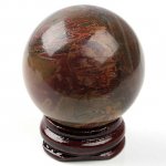 Picasso Jasper Gem Stone Sphere Ball Display Decoration