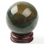 Indian Agate Stone Sphere Ball Crystal Display Ornament