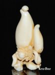 aeb0622 Hand Carved Hippo Ivory Carving Snuff Bottle Fruit