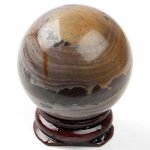 Picasso Jasper Gem Stone Sphere Ball Display Decoration