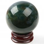 Round Indian Agate Stone Sphere Ball Crystal Display