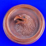 Handwork Carved Boxwood Wood Netsuke Carving Eagle Head