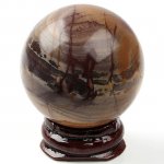 Picasso Jasper Gem Sphere Ball,Crystal Display Ornament