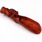 Hand Carved Boxwood Tea & Coffee Scoop Carving Sheep