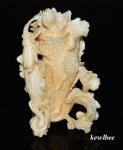aeb0606 Japanese Hippo Ivory Carving Snuff Bottle Cabbage