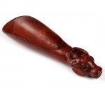 Carved Crafts Boxwood Tea & Coffee Scoop Carving Cow