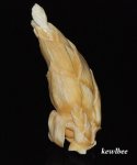 aeb0473 HANDCRAFT HIPPO TUSK SNUFF BOTTLE CORN