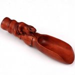 Hand Carved Boxwood Tea & Coffee Scoop Carving Horse