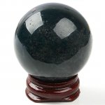 Moss Agate Stone Sphere Ball Crystal Display Ornament