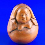Handwork Carved Boxwood Netsuke Wood Carving Lucky Baby