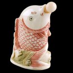 Hand Carved OX Bone Snuff bottle Carving Fish Shape