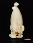 aeb0566 Japanese Hippo Ivory Carving Snuff Bottle Fruit