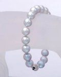 dabv001 8mm Silver Gray Sea Water Akoya Pearl Braceletp