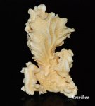 aeb0546 Hand Carved Hippo Ivory Carving Snuff Bottle Cabbage