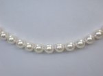 dank001 Genuine Akoya Pearl Necklace 7.5mm 14K Gold