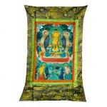 Rare Tibetan Thangka Tangka Painting Buddha 40" x 26.5"