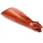 Carved Crafts Boxwood Tea & Coffee Scoop Carving Snake