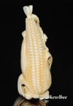 aeb0614 Hand Carved Hippo Ivory Carving Snuff Bottle Corn