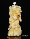 aeb0542 Hand Carved Hippo Ivory Carving Snuff Bottle Fruit