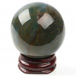 Indian Agate Stone Sphere Ball Crystal Display Ornament