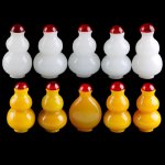Wholesale lots Chinese Stone Yellow-white Snuff Bottle
