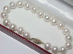 dabo001 Huge Baroque Akoya 8mm Pearl Bracelet 14KY Gold