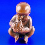 Hand Carved Boxwood Wood Netsuke Carving Lovely Baby