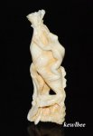 aeb0560 Handcraft Hippo Ivory Carving Snuff Bottle Frog Lotus Leaf