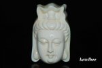 adb0847 GENUINE MAMMOTH TUSK BEAD KWAN-YIN MASK
