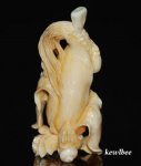 aeb0512 Hand Carved Hippo Ivory Carving Snuff Bottle Corn
