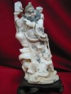 kkm3080 large ivory carving netsuke shoki ghost 5-1/2"